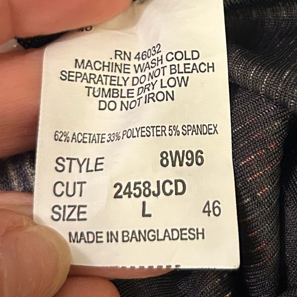 N 50% off w♥️ Touch Womens Sweater L Geometric Long Sleeve open front - Picture 6 of 6